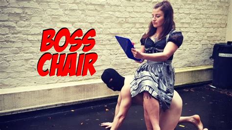 Katharina Lehner Uses A Naked Man As An Office Chair Creates Hostile