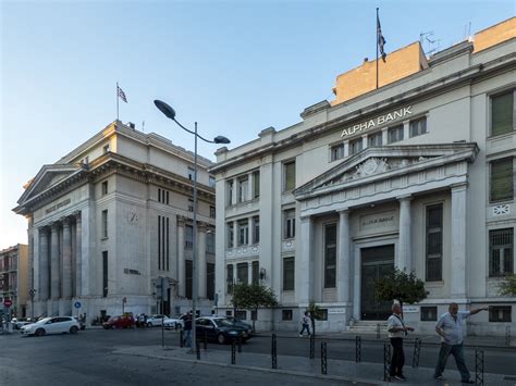Εθνική τράπεζα της ελλάδος, ετε, англ. File:Buildings of the National Bank of Greece, Bank of ...