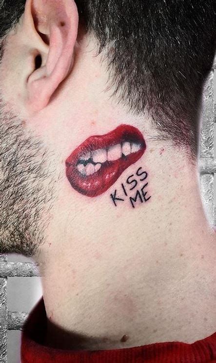 Tattoos Of Lips On Neck Lipstutorial Org