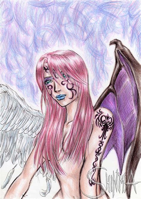 Half Angel Half Demon Girl By Matiassoto On Deviantart