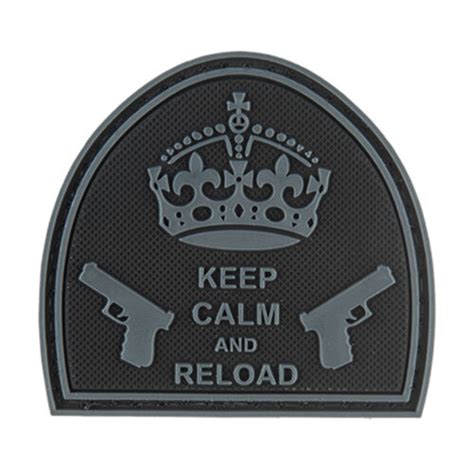 G Force Keep Calm And Reload Pvc Hook And Loop Tactical Morale Patch Ebay