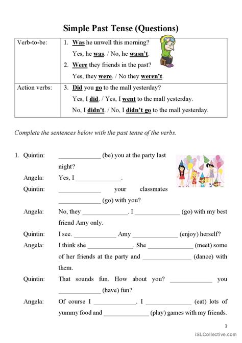 Simple Past Tense Questions English Esl Worksheets Pdf And Doc