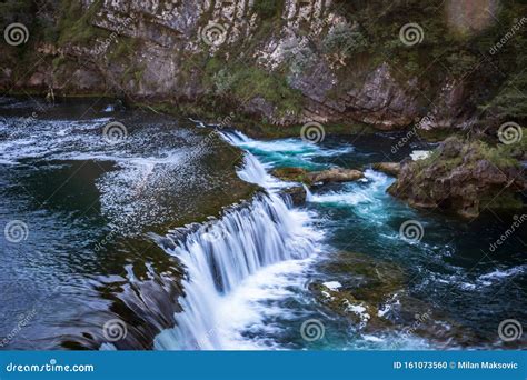 Waterfall Strbacki Buk On Una River Stock Photo Image Of Natural