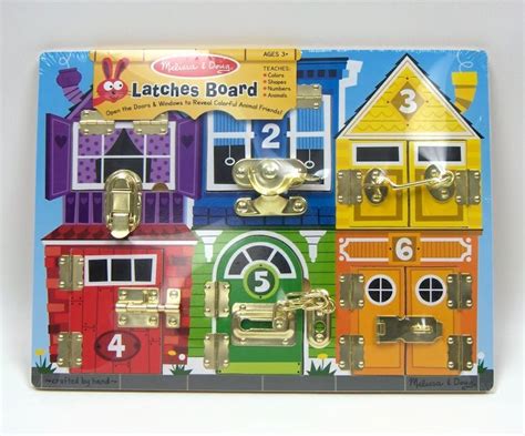 Latches Board By Melissa And Doug Puzzel Houten Puzzels Slot