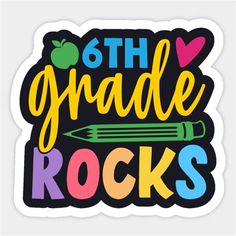 6th Grade Rocks Funny First Day Of School Teacher Girls And Boys