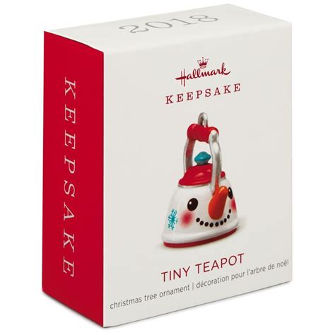 Hallmark Keepsake 2018 Mini Tiny Teapot Metal Ornament 091