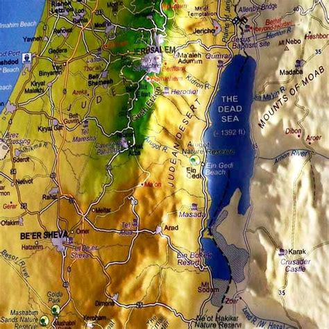 Map Of The Holy Land Maping Resources