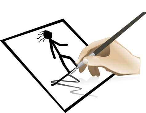 Stick Figure Pen Hand · Free Vector Graphic On Pixabay