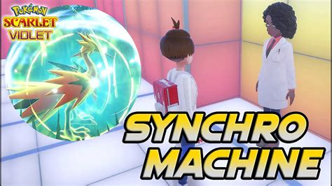 How To Get And Use Synchro Machine In Pokemon Scarlet And Violet Youtube