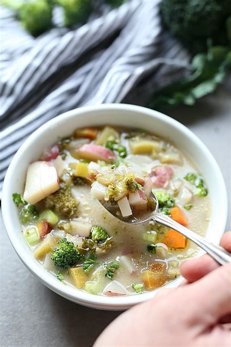 Broccoli Potato Soup Vegan Gluten Free Delightful Mom Food