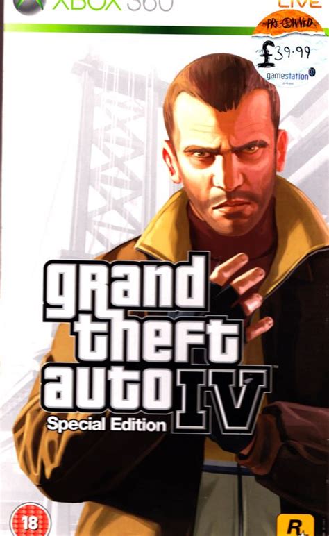 Grand Theft Auto Iv Special Edition 2008 Xbox 360 Box Cover Art