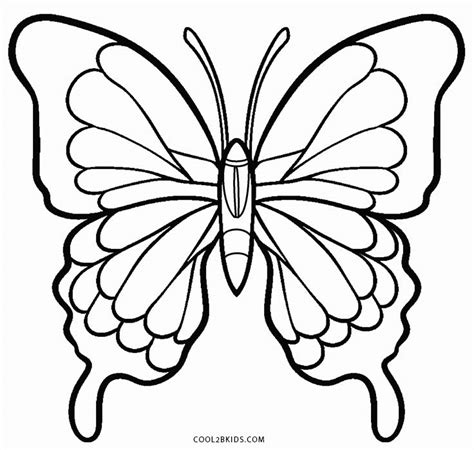 Painted lady butterfly coloring page: Printable Butterfly Coloring Pages For Kids | Cool2bKids