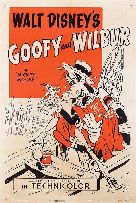 Poster From The Walt Disney Short Goofy And Wilbur Disney Posters Film
