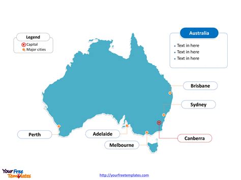 Editable Map Perth Australia