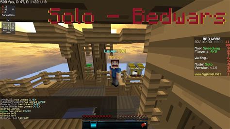 Solo Bedwars Ep 1 Minecraft Hypixel Bedwars Youtube