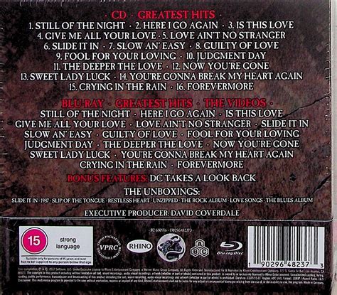 Whitesnake Greatest Hits Revisited Remixed Remastered Cd And Blu Ray