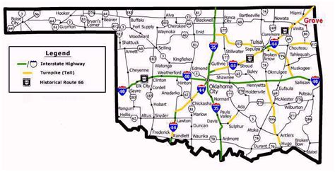 Oklahoma Road Map Ok Road Map Oklahoma Highway Map