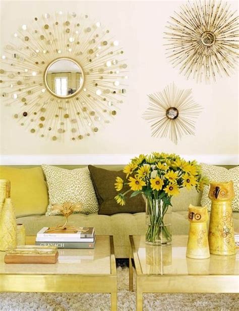 Sunburst Mirrors Gold Wall Decor Home Decor Wall Decor Living Room
