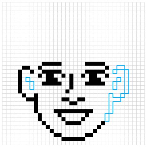 How To Draw A Face Pixel Art Really Easy Drawing Tutorial