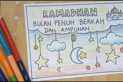 Kumpulan Kreativitas Poster Ramadhan Anak Tk Yang Bisa Kamu Jadikan