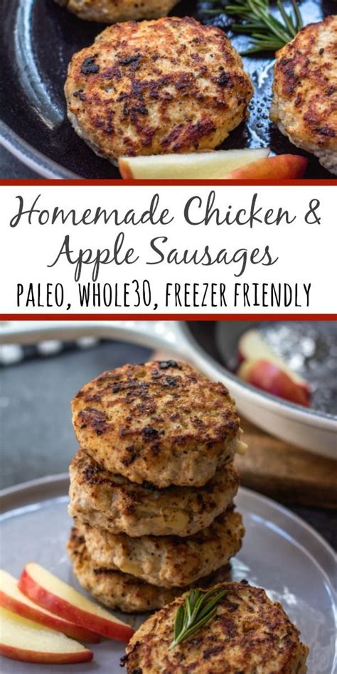 Easy honey chili apple sausage bake, sausage and apple stuffed acorn squash, chicken apple sausage recipe. Homemade Chicken Apple Sausage: Whole30, Paleo, Gluten-Free | Recipe (With images) | Chicken ...
