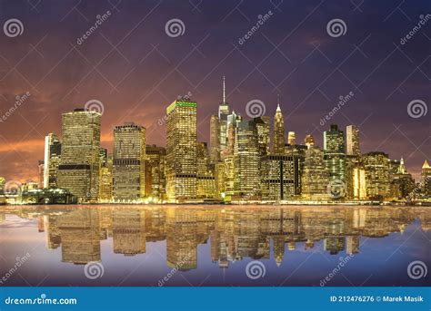 Amazing View Of The Lower Manhattan Financial District New York City