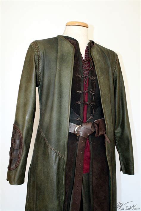 Aragorn Strider Costume Lord Of The Rings Larp Cosplay Coat Jerkin