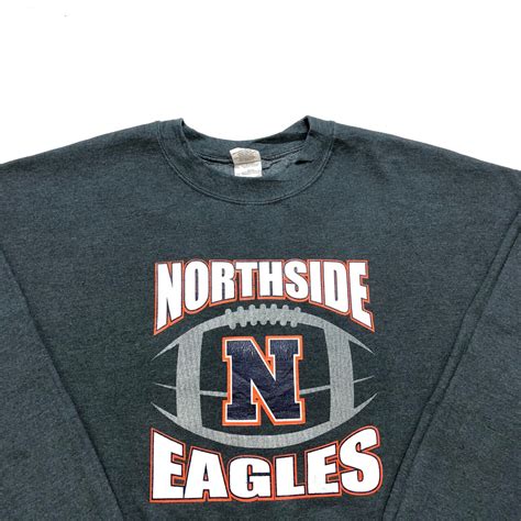 Grey Northside Eagles Vintage Sweatshirt Etsy