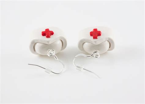 Nurse Cap Earrings Nurse Hat Earrings Nurse Earrings Nurse Etsy