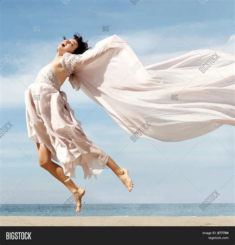 Woman Flying Image Photo Bigstock