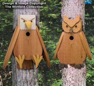 Cedar Eagle Owl Birdhouse Plans Birdhouse Wood Patterns The