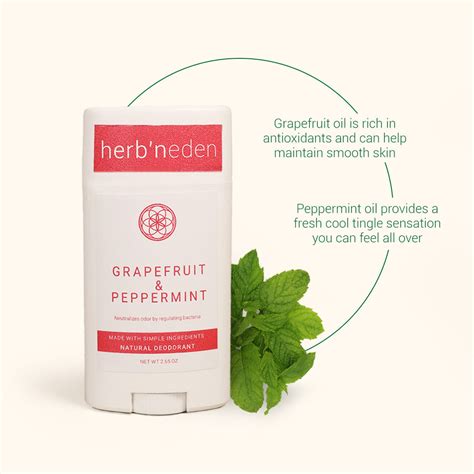 Grapefruit And Peppermint Deodorant Herbn Eden