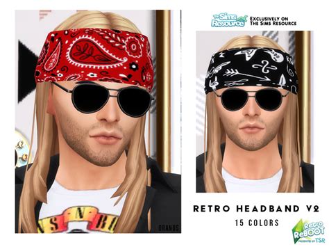 Retro Headband V2 By Oranostr At Tsr Sims 4 Updates