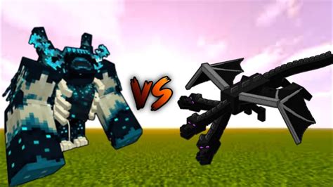 Mutant Ender Dragon Vs New Mutant Warden Strongest Unknown Minecraft Full Fight Youtube