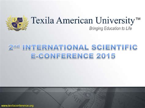 International Scientific Conference 2015 By Texila E Conference Issuu