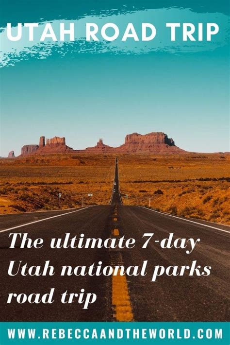 7 Days Utah National Parks Road Trip 2021 Printable
