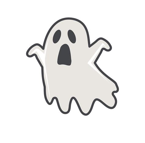 Cute Ghost Icon Isolated On White Background 8135615 Vector Art At Vecteezy
