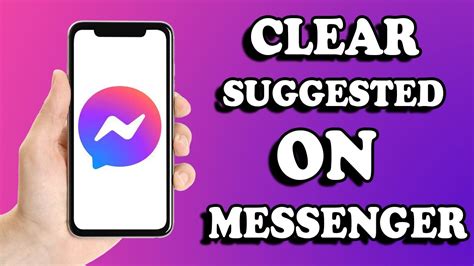 How To Clear Suggested On Messenger 2024 Youtube