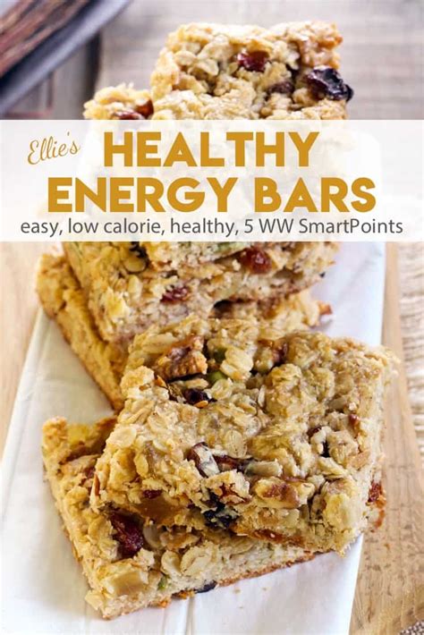 These bars have 3 grams of protein apiece, are low in saturated fat (1 gram per bar), and 25 to. Ellie's Easy Healthy Energy Bars Recipe | Simple Nourished ...