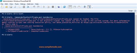 Powershell Script Is Not Digitally Signed You Cannot Run This Script On
