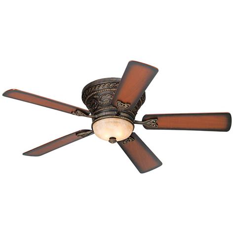 52 Casa Vieja Ancestry Bronze Hugger Led Ceiling Fan With Remote