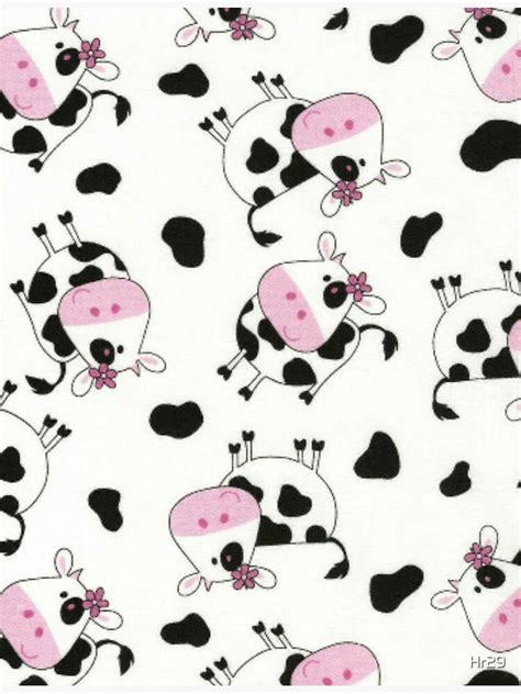 Strawberry Cow Print Pink Sticker For Sale By Hr29 Redbubble