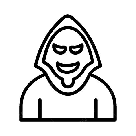 Evil Line Icon Vector Evil Drawing Evil Sketch Avatar Png And Vector