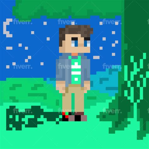 Minecraft Pixel Art Pfp Maker Pixel Art Uses Various Blocks In