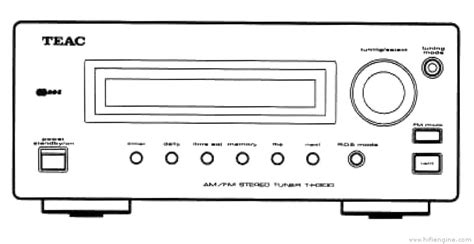 Teac T H300 Amfm Stereo Tuner Manual Hifi Engine