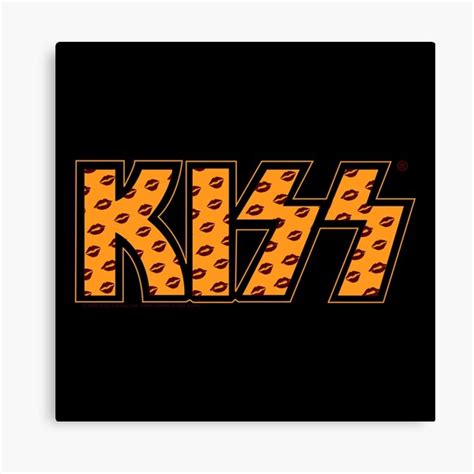 Kiss Band Lips Logo Canvas Print For Sale By Designminimal Redbubble