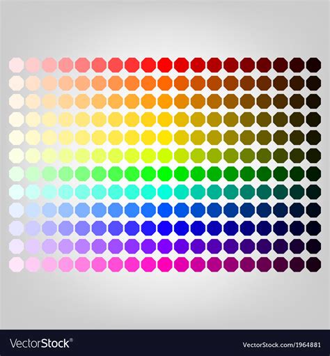 Color Palette With Shade Of Colors Royalty Free Vector Image