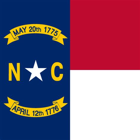 Printable State Flag Of North Carolina Square Vector Country Flags