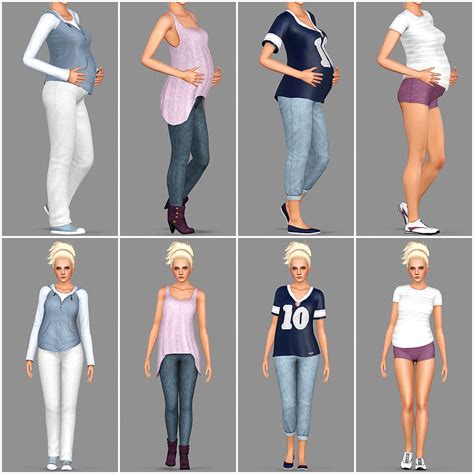 Buckleys Sims More Default Replacement Maternity Clothes This