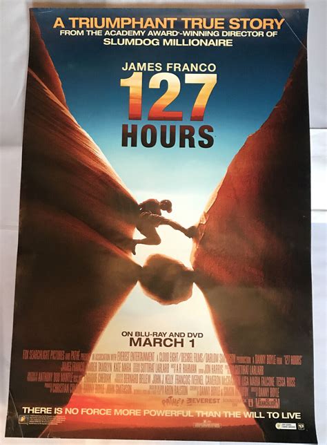 127 Hours One Sided 2010 Movie Poster 27” X 40” Oscar Nominated James Franco Ebay